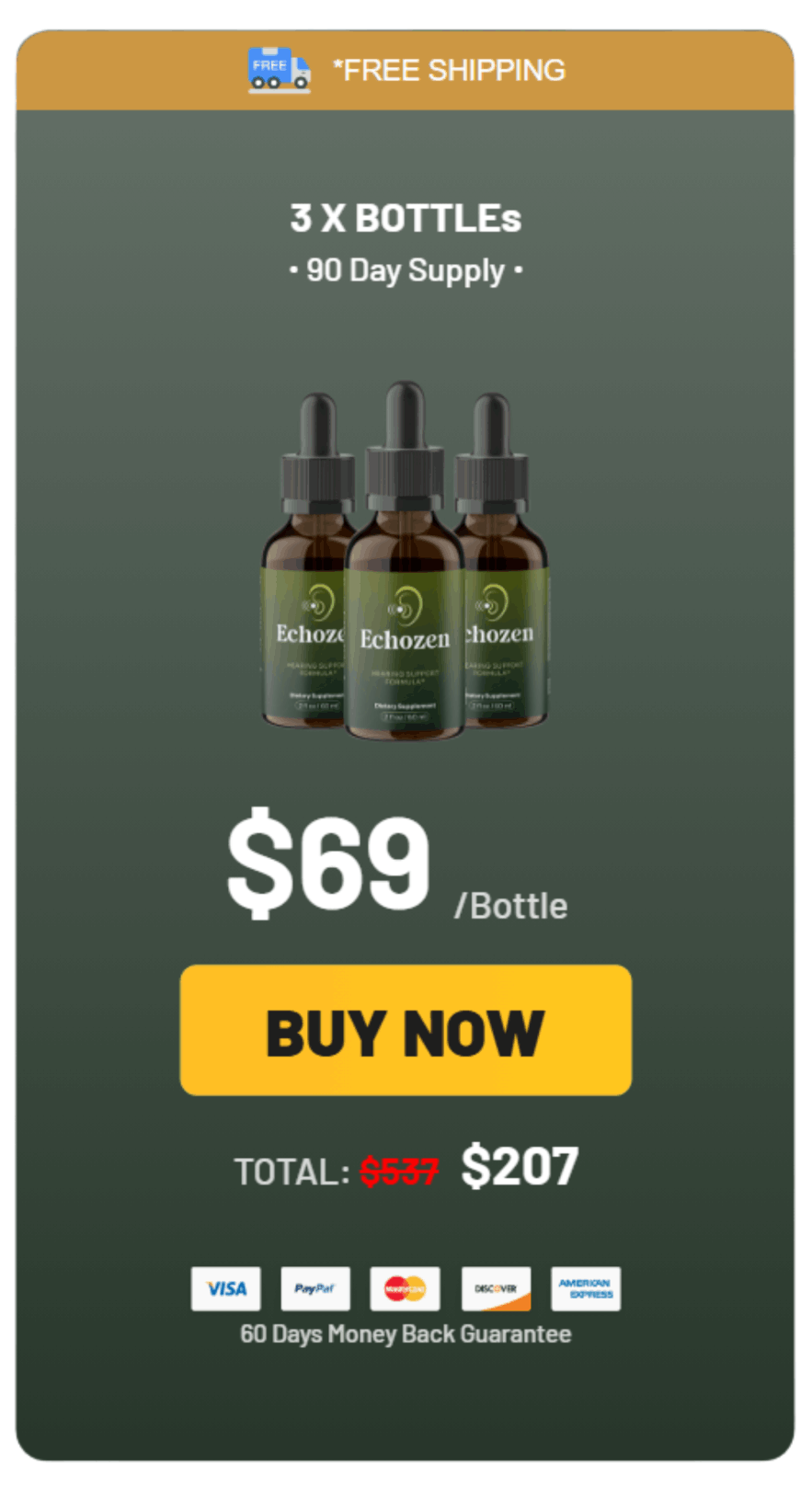 Echozen 3 Bottles Pricing