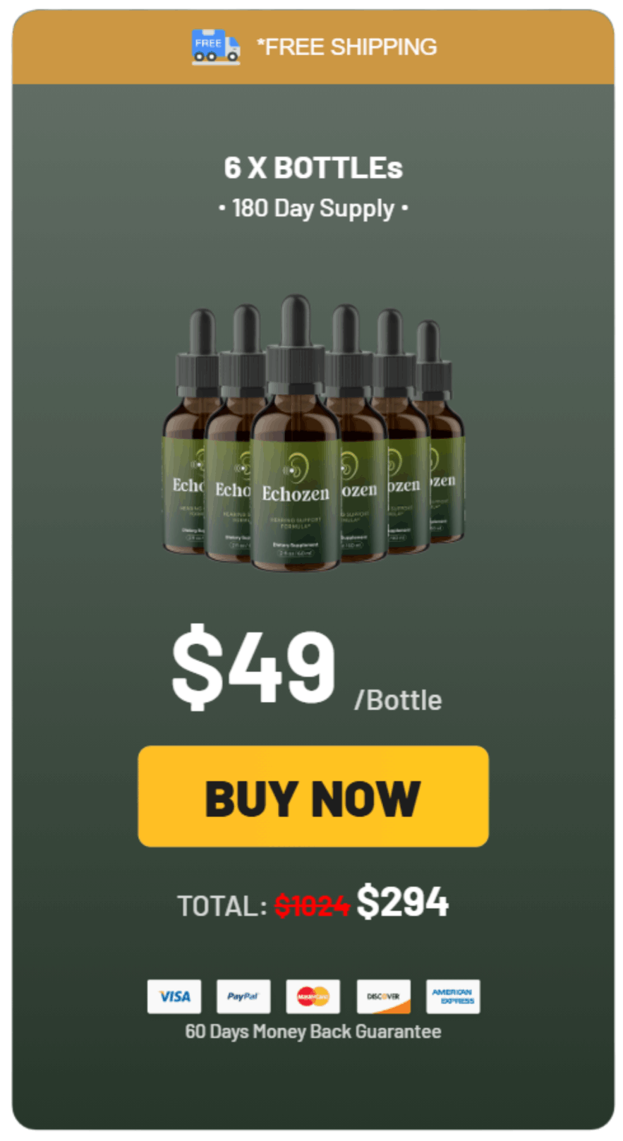 Echozen 6 Bottles Pricing